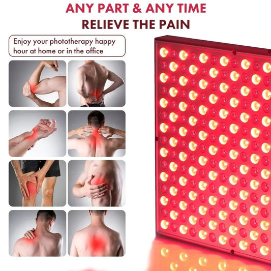 Red Light Therapy Panel Face Skin Care LED Infrared Light Facial for Body Face Skin Beauty Pain Relief Muscle Recovery